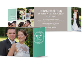 Dankeskarte Hochzeit 708