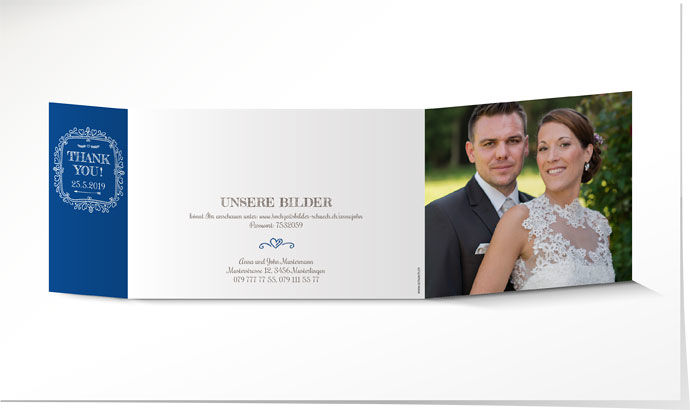 Dankeskarte Hochzeit 708 Dankeskarte Hochzeit