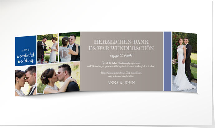 Dankeskarte Hochzeit 708 Dankeskarte Hochzeit