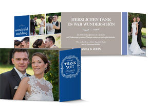 Dankeskarte Hochzeit 708