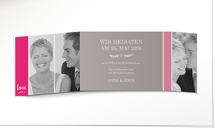 Hochzeitseinladung 708 Hochzeitskarte