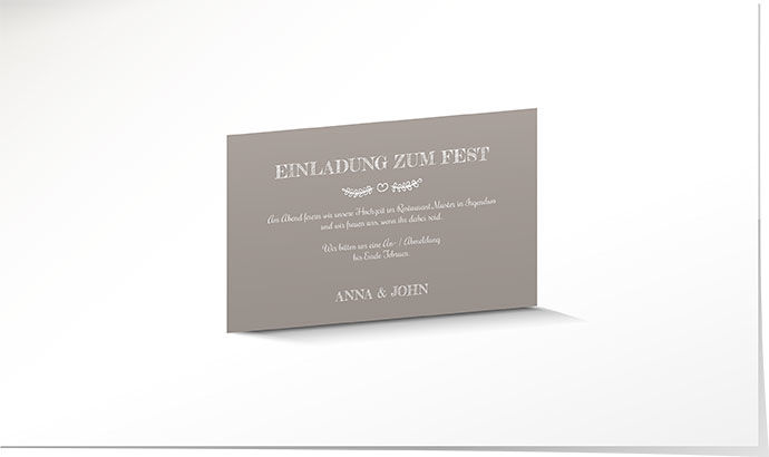 Einlagekarte 708 Einlagekarte Hochzeit