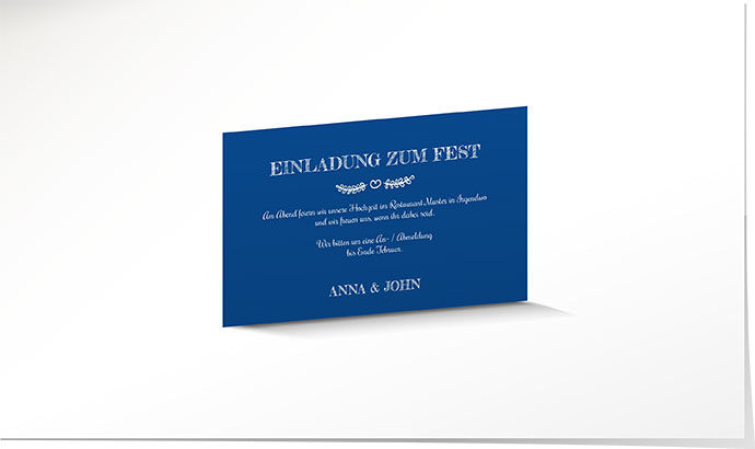 Einlagekarte 708 Einlagekarte Hochzeit