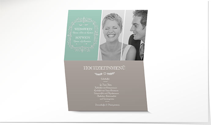 Menükarte Hochzeit 708 Menükarte Hochzeit