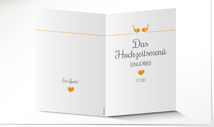 Menükarte Hochzeit 710 Menükarte Hochzeit