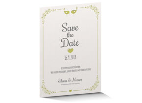 Save the Date Karte Letterpress 710