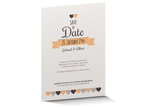 Save the Date Karte Letterpress 711 Save the Date Karte Letterpress