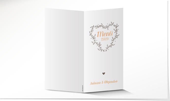 Menükarte Hochzeit 712 Menükarte Hochzeit