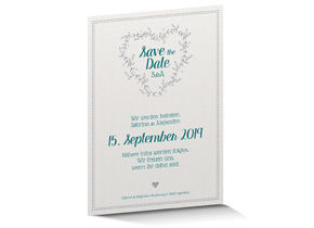 Save the Date Karte Letterpress 712