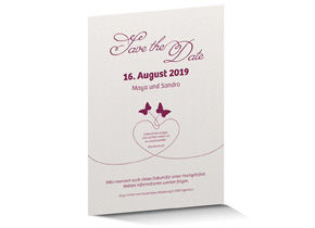 Save the Date Karte Letterpress 713 Save the Date Karte Letterpress