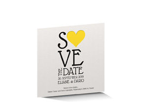 Save the Date Karte Letterpress 714