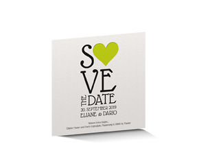 Save the Date Karte Letterpress 714