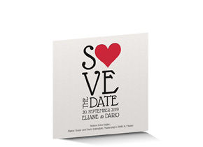 Save the Date Karte Letterpress 714