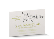 Dankeskarte Hochzeit Letterpress 715