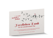 Dankeskarte Hochzeit Letterpress 715