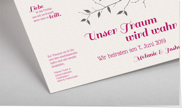 Hochzeitseinladung Letterpress 715 Hochzeitseinladung Letterpress