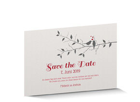 Save the Date Karte Letterpress 715 Save the Date Karte Letterpress