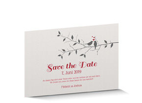 Save the Date Karte Letterpress 715