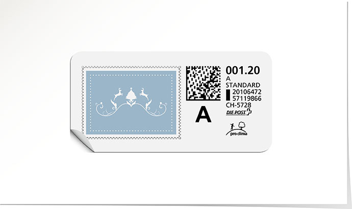 A-Post-Briefmarke 719 bleuet