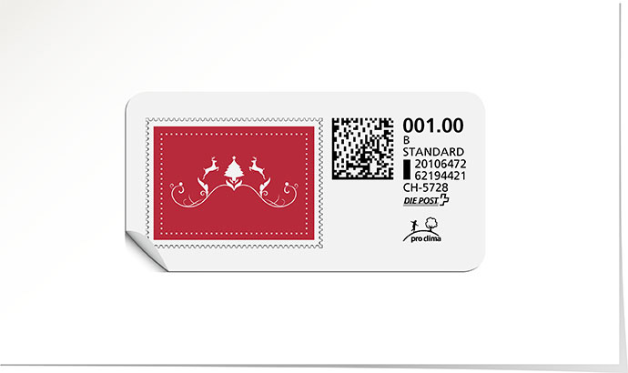 B-Post-Briefmarke 719 ultra red