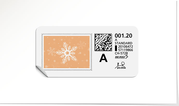 A-Post-Briefmarke 723 abricot