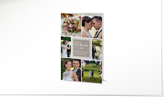 Dankeskarte Hochzeit 735 Dankeskarte Hochzeit