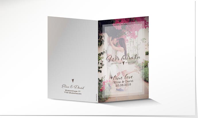 Hochzeitseinladung 735 Hochzeitskarte