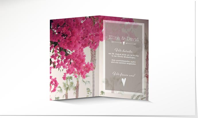 Hochzeitseinladung 735 Hochzeitskarte