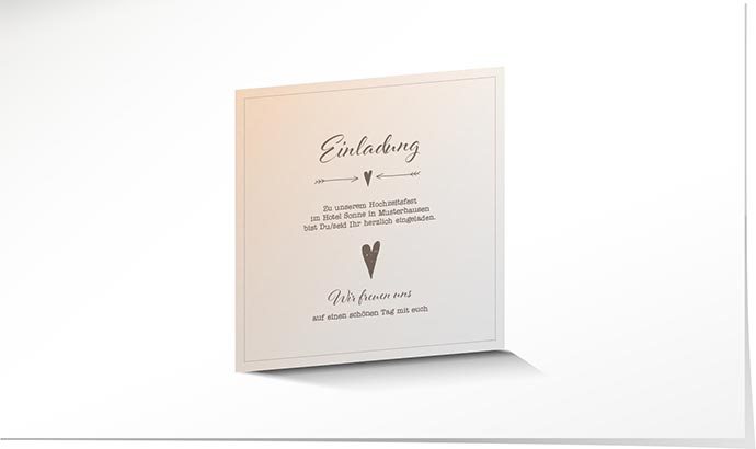 Einlagekarte 736 Einlagekarte Hochzeit