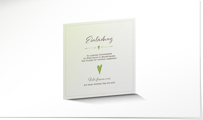 Einlagekarte 736 Einlagekarte Hochzeit