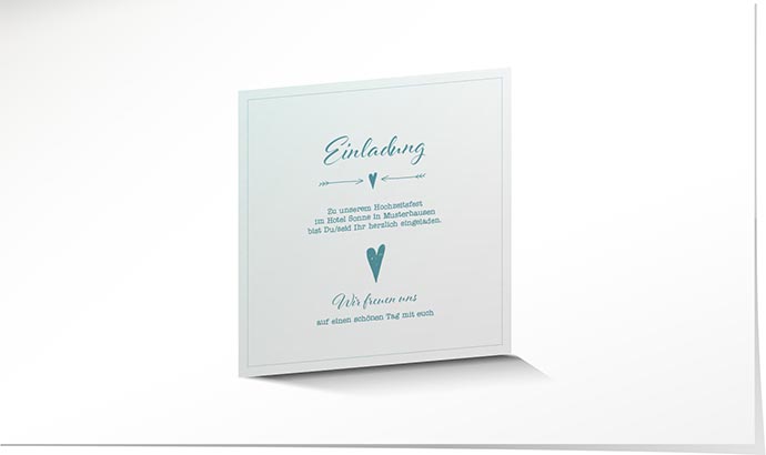 Einlagekarte 736 Einlagekarte Hochzeit