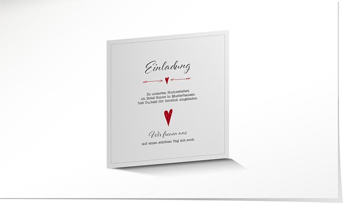 Einlagekarte 736 Einlagekarte Hochzeit