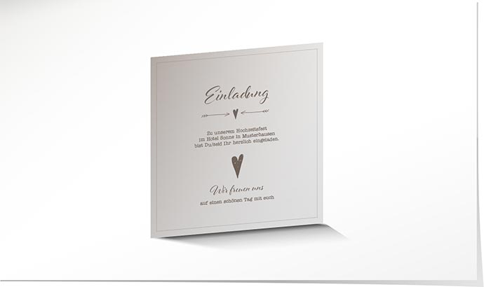Einlagekarte 736 Einlagekarte Hochzeit