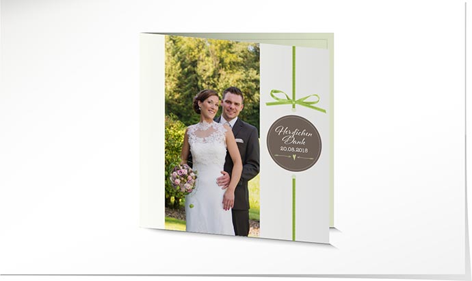 Dankeskarte Hochzeit 736 Dankeskarte Hochzeit