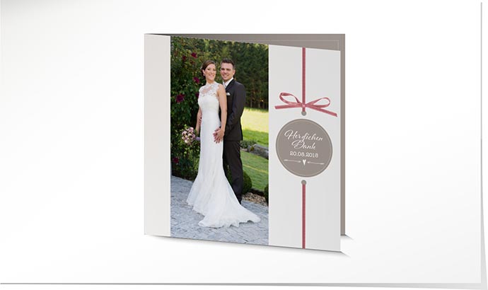 Dankeskarte Hochzeit 736 Dankeskarte Hochzeit