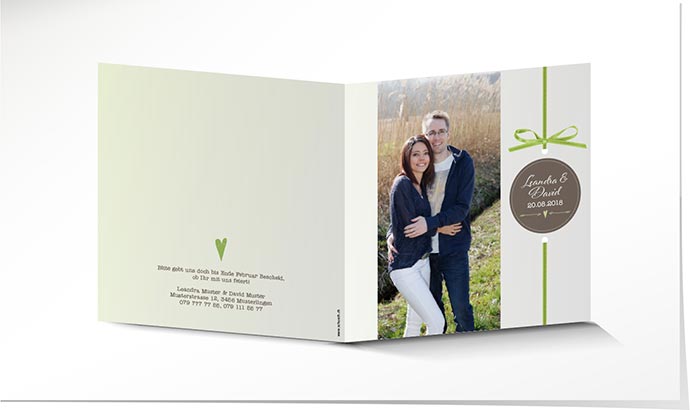 Hochzeitseinladung 736 Hochzeitskarte