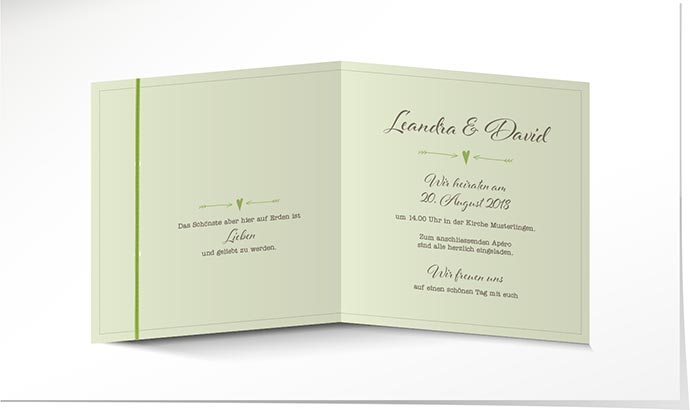 Hochzeitseinladung 736 Hochzeitskarte