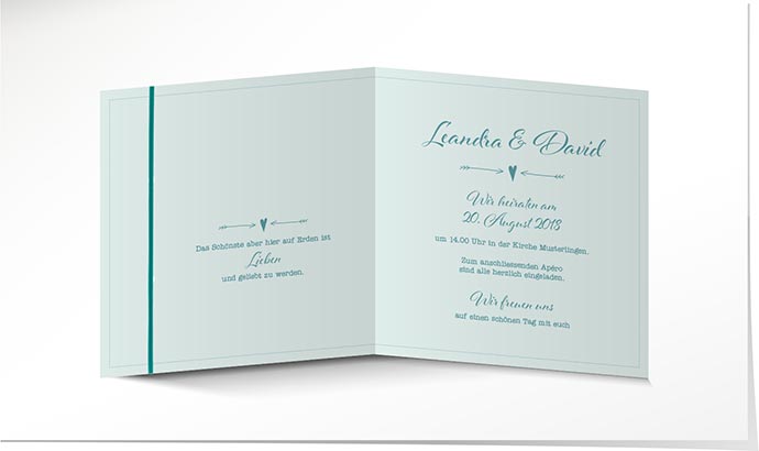 Hochzeitseinladung 736 Hochzeitskarte