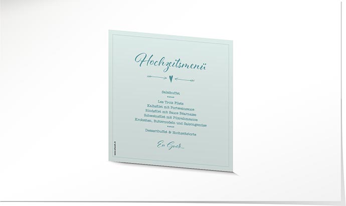 Menükarte Hochzeit 736 Menükarte Hochzeit
