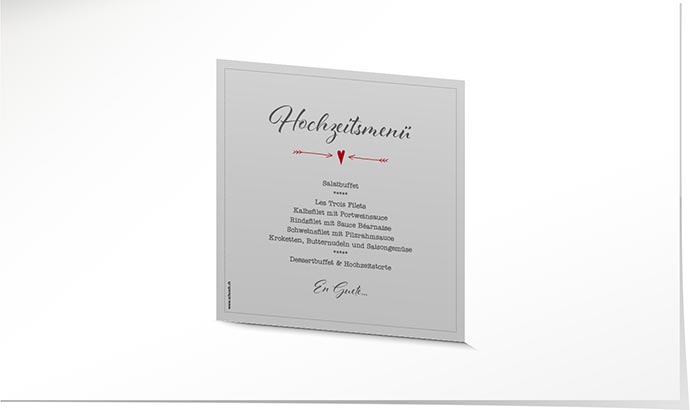 Menükarte Hochzeit 736 Menükarte Hochzeit