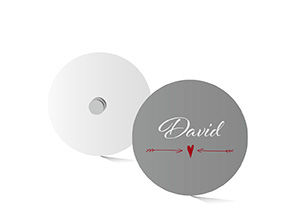 Namensschild Lasercut Kreis 736