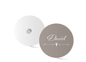 Namensschild Lasercut Kreis 736
