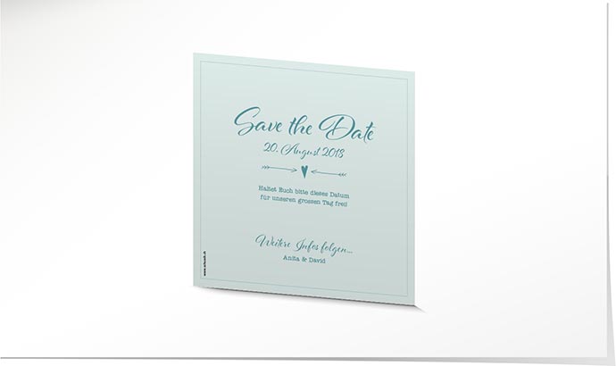Save the Date Karte 736 Save the Date Karte