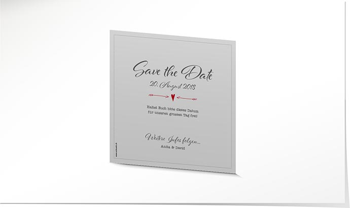 Save the Date Karte 736 Save the Date Karte