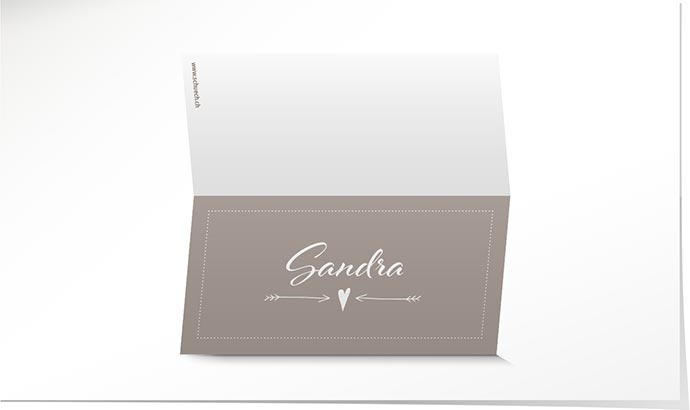 Tischkarte Hochzeit 736 Tischkarte