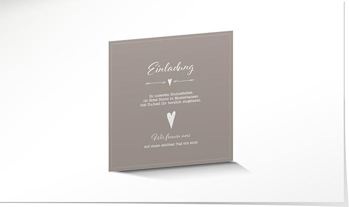 Einlagekarte 737 Einlagekarte Hochzeit