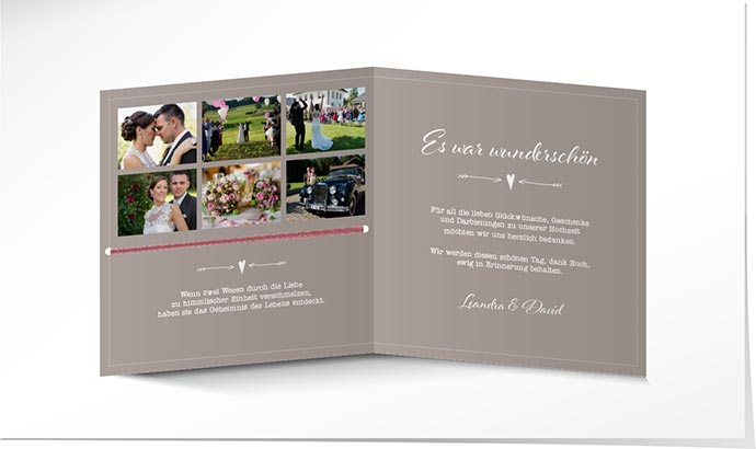 Dankeskarte Hochzeit 737 Dankeskarte Hochzeit