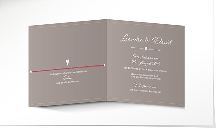 Hochzeitseinladung 737 Hochzeitskarte