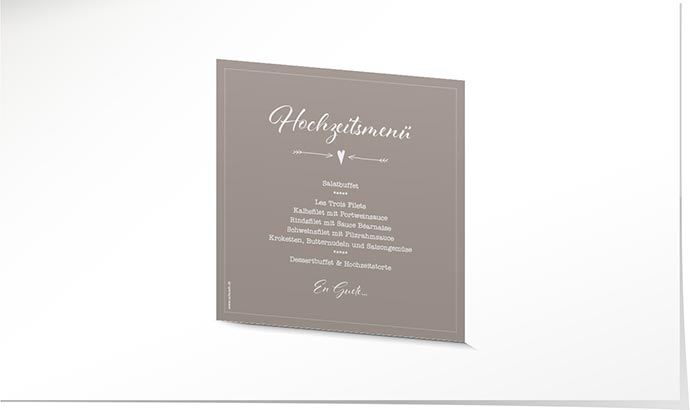 Menükarte Hochzeit 737 Menükarte Hochzeit