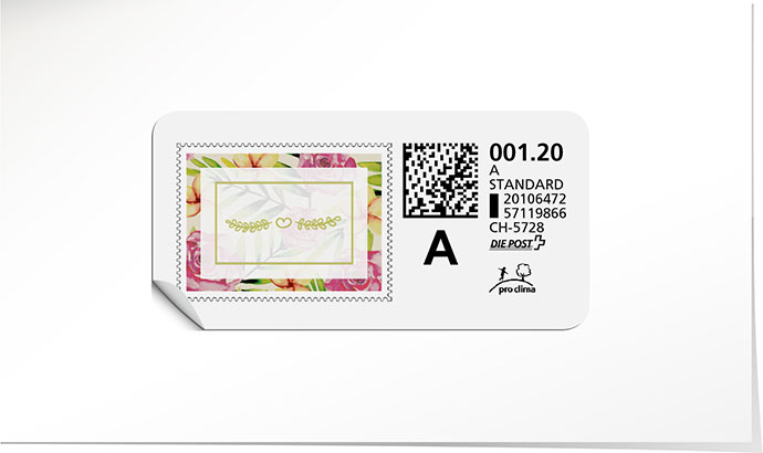 A-Post-Briefmarke 738 lime